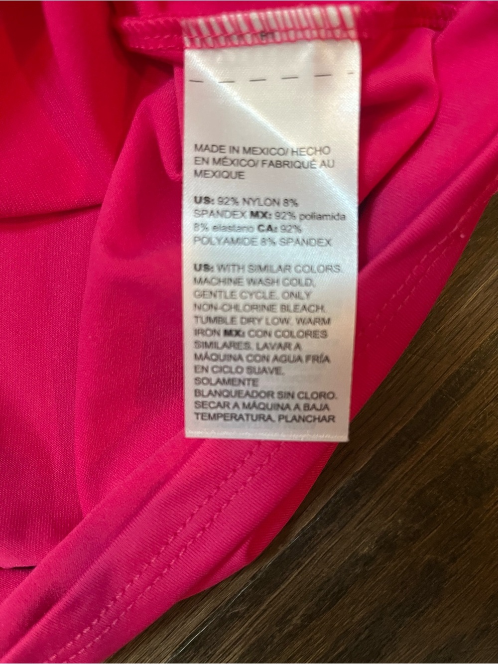 Chico's Bright Pink Scoop Neck Tank stretch Chicos sz 2 (12-14) never worn - Picture 4 of 4